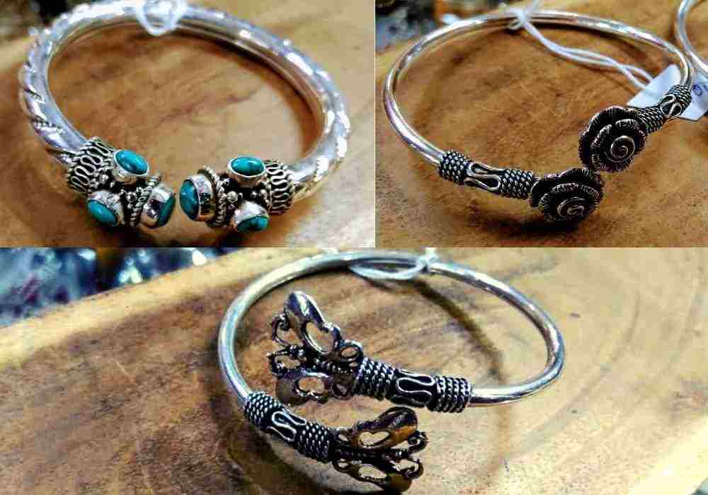 These bracelets from Chamba Lama are just the right accessory to glam up a Western look or balance out a traditional Indian outfit. Pure silver yet lightweight, these come with butterfly, rose and petal designs and are priced between Rs 500 and Rs 1,500. Pair these intricately designed Rajasthani bracelets with any outfit to lift it instantly. 