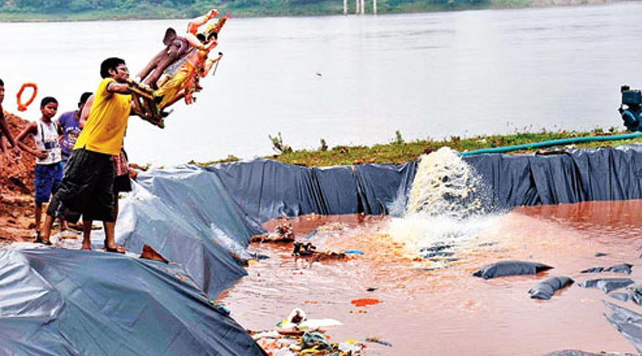 Civic body to set up Durga idol immersion tank to curb river pollution