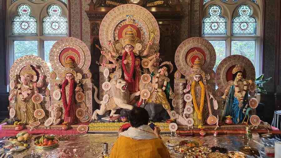 The London Sharad Utsav's deity is an 'Ekchala Protima', crafted in Kolkata’s Kumartuli seven years ago