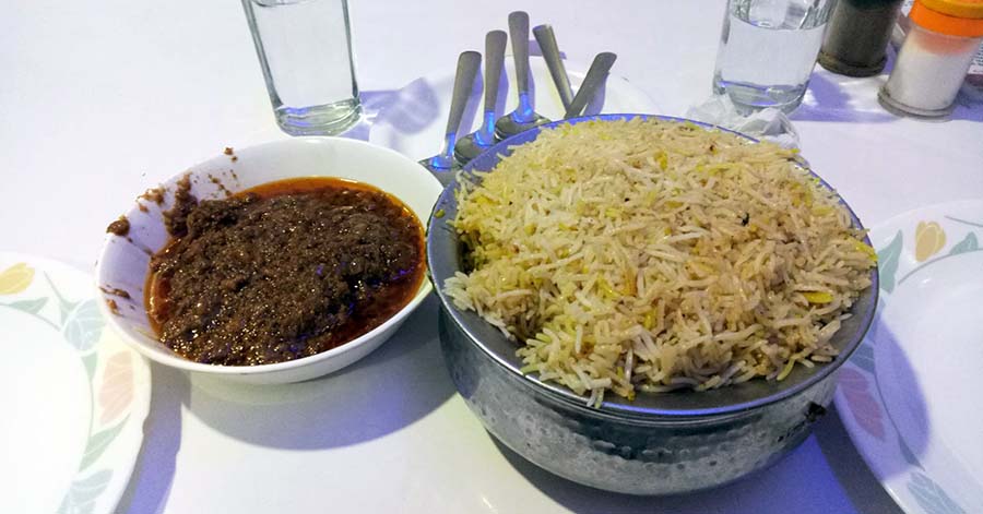Mutton Biryani from Aminia: We saved the best for the last in our Durga Puja food itinerary. Make a pit stop at this family-run brand from Kolkata in New Market, Golpark and other outlets. While you’re there, indulge in a plate of Mutton Pasinda Kebab. (If you’re partial to other biryani brands like Arsalan, Royal Indian Hotel or Shiraz, there’s that too!) 