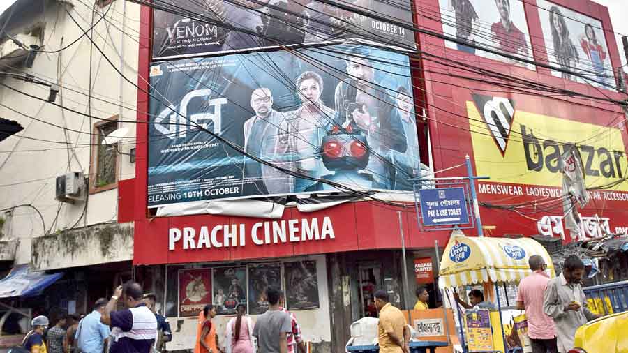 Prachi Cinema on Saturday. 