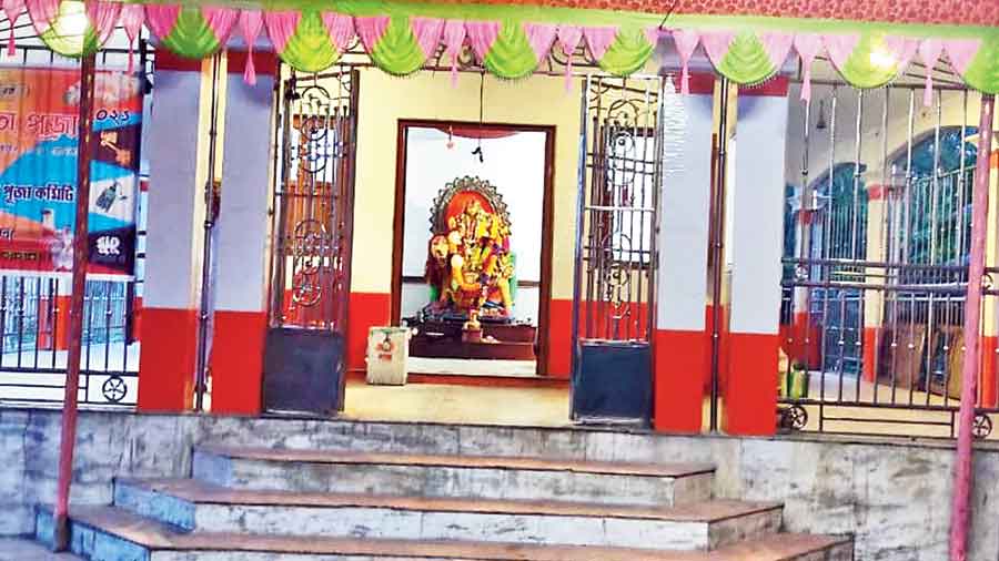 The idol of Buri Mata, whose puja will be held at Burirpat of Dinhata in Cooch Behar district on October 18. 