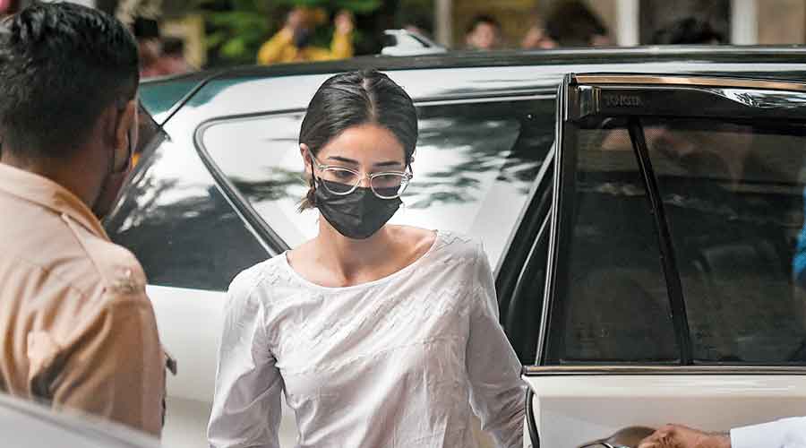 Ananya Panday arrives at the NCB office in Mumbai on Thursday