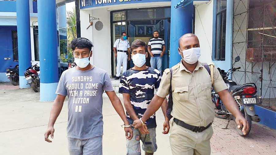 Raju Majumder and Shabuj Shil who were arrested  on Friday.