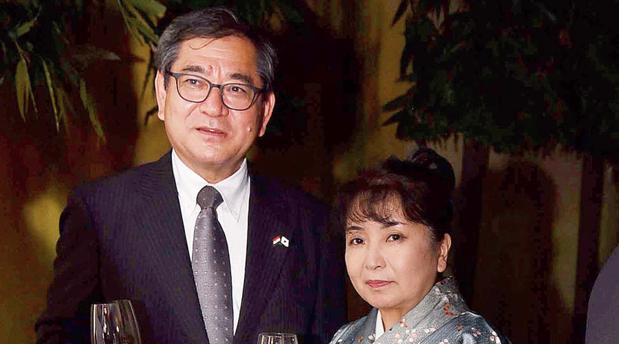 Consul general of Japan Yutaka Nakmura with wife Yuko