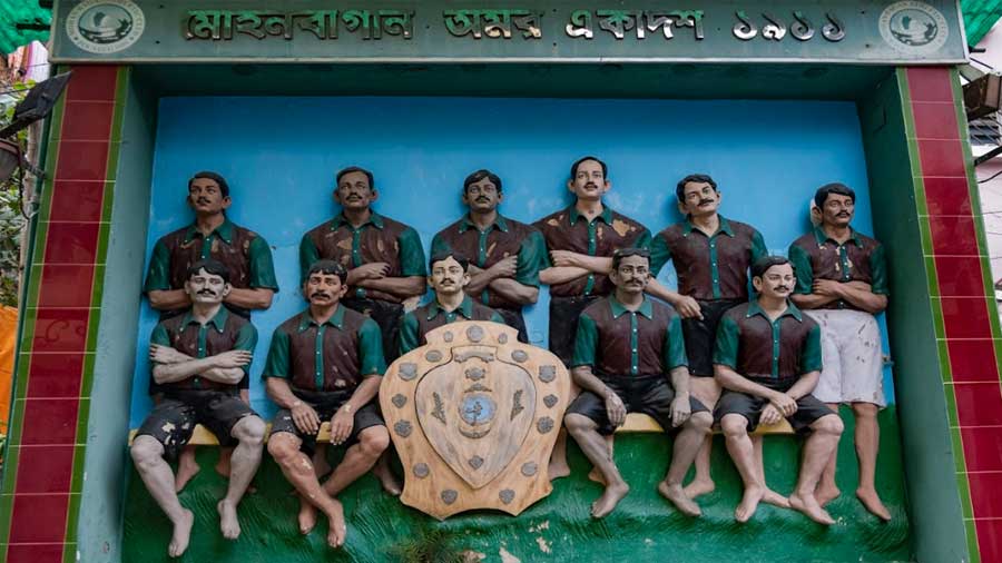 The Mohun Bagan players who took part in the IFA Shield in 1911 have been immortalised on Mohun Bagan Row