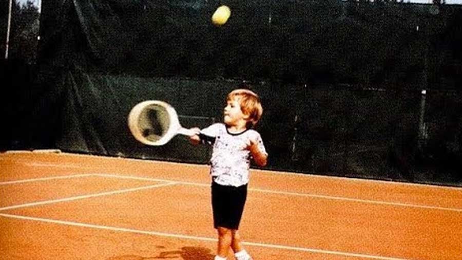 Roger Federer took up tennis at a very early age