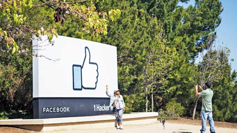 File picture of the popular Facebook signage