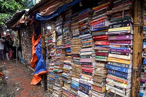 The first of these book shops at 8B bus stand was set up by Nepal Chatterjee in 1984. Chatterjee continues to run the shop at the same spot even after three decades.  