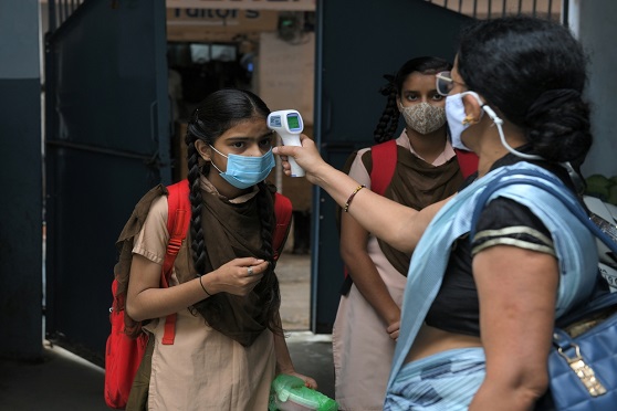 Students, teachers and non-teaching staff must wear masks during schools hours.  