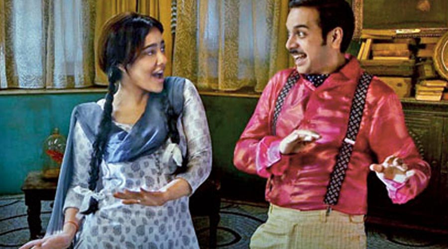 Neha Sharma and Namit Das in a still from the Zee5 film