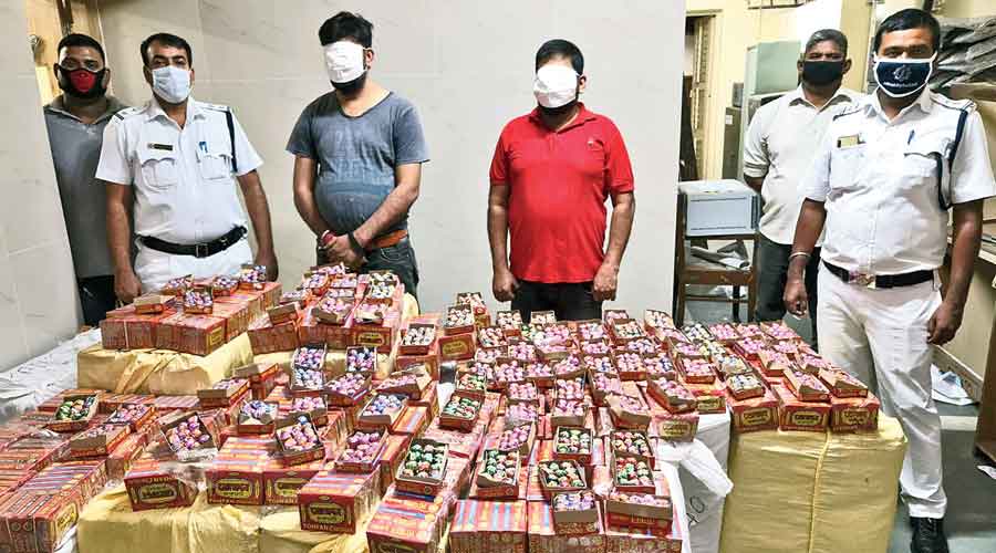 540kg of firecrackers seized at Jorasanko on Friday night