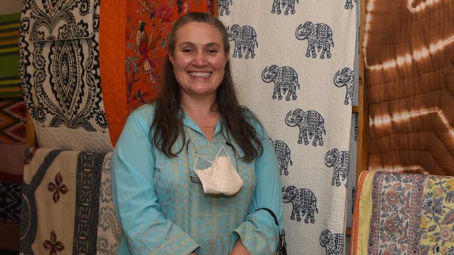 Elephant motifs on a quilted bedspread from Saurashtra made the US consul-general nostalgic