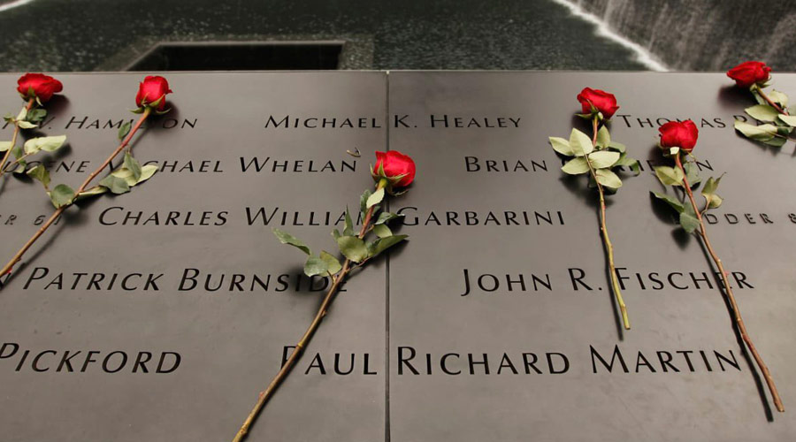 The 9/11 Memorial on the 20th anniversary of the September 11 attacks in New York on Saturday. 