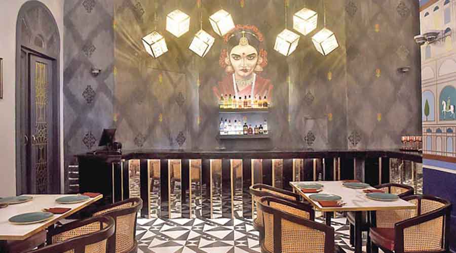 “Jalsa means celebrations and we have these modern Indian women artwork who are traditional in their thoughts but go out and celebrate, raise a glass, jive to the music,” explained Harsh. The interiors by Ajay Arya have a hint of royalty through copper and gold touches, arches and exuberant lights.  The other half of Jalsa is an event space with a capacity of 50 people. This space also has a provision of live cooking, buffet space and acoustic music set-up to make your evenings merry.