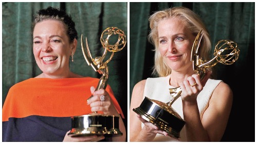 Olivia Colman & Gillian Anderson
