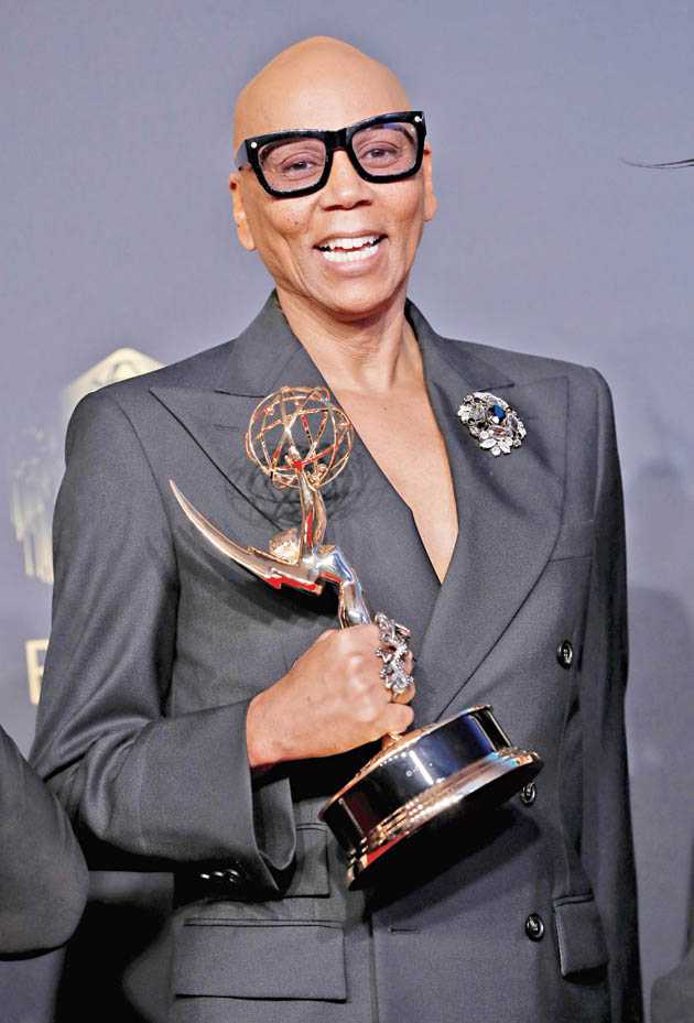 RuPaul with his Emmy