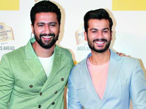 Sunny with brother Vicky Kaushal