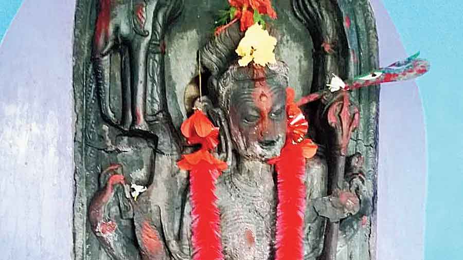 The idol of Petkati Devi in Maynaguri. 