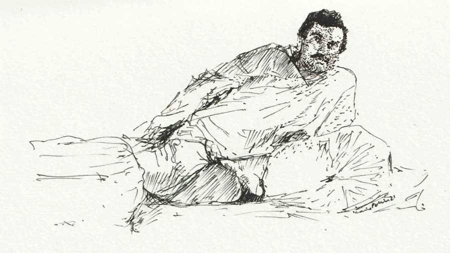 Karishma first drew Maganlal Meghraj — the inimitable Utpal Dutt — and it became an instant hit with the fountain pen community