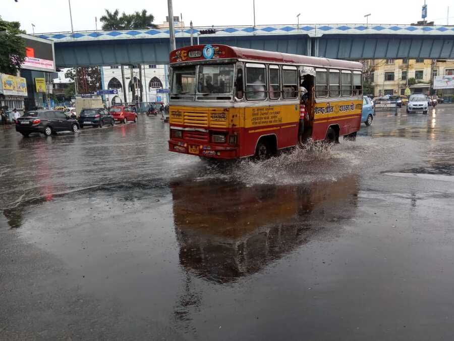 Park Circus 7-point crossing, 11am. Kolkata's biggest worry is waterlogging