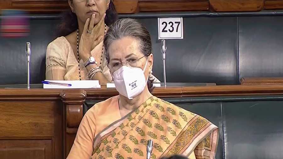 Congress President Sonia Gandhi.