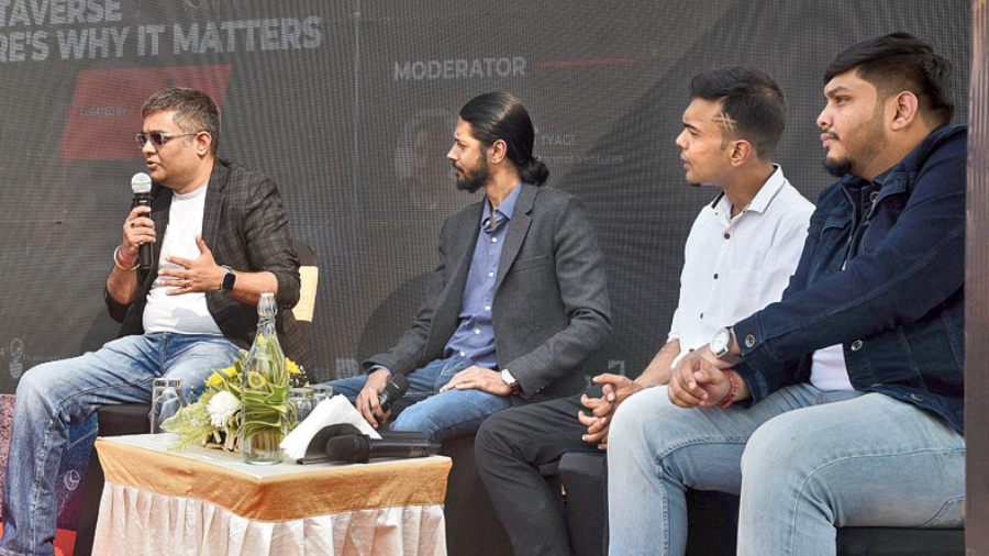 (L-R) Manish Madhyan, Fahd Hussein, Arpan Das and Ajoy Das