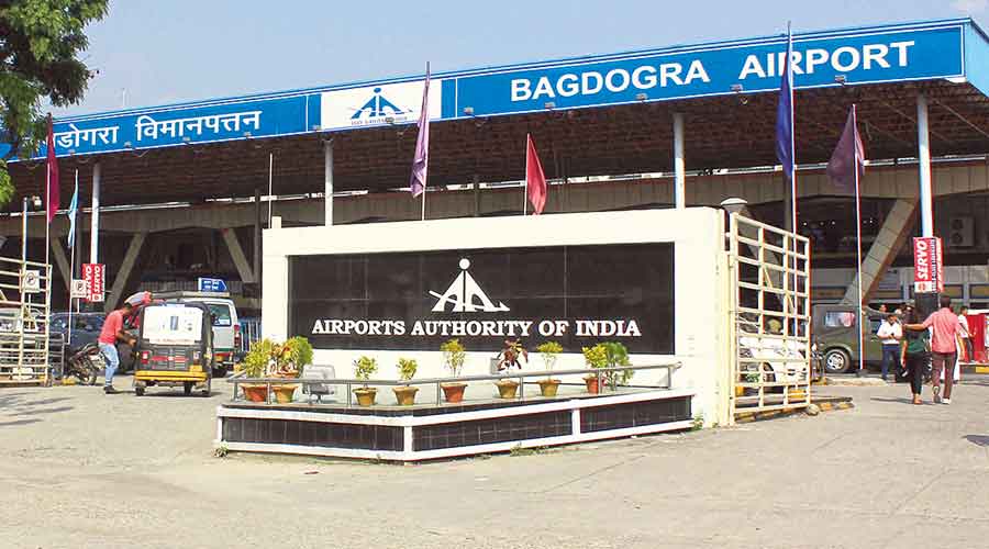 Bagdogra airport. 