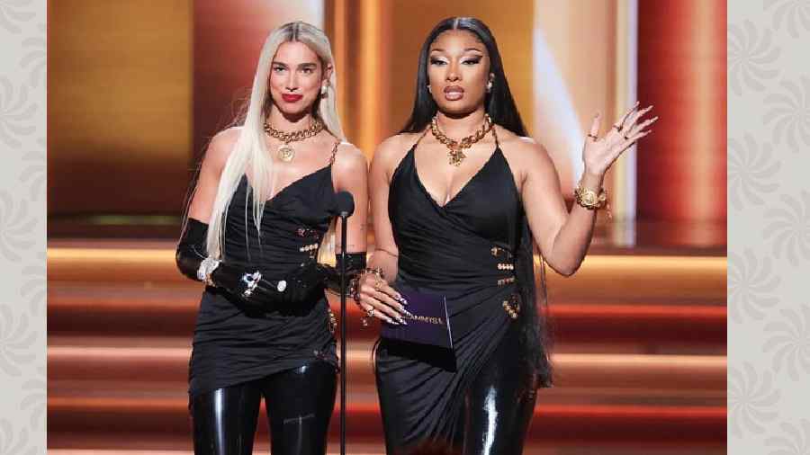 Dua Lipa (left) and Megan Thee Stallion