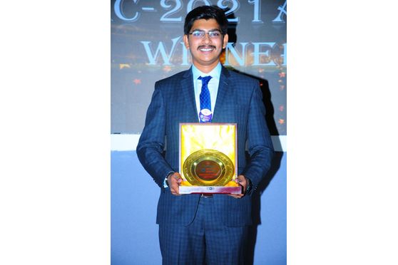 Abhyavartin Selvam received prize money of Rs 1 lakh on winning the New Generation Ideation Contest 2021.