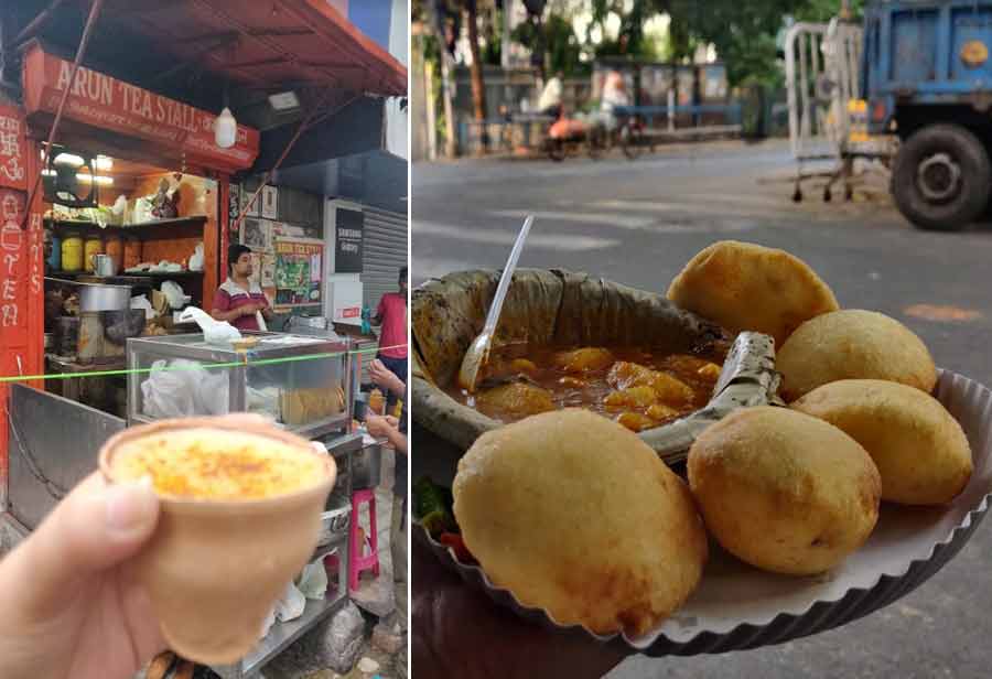 At the crossing of Shakespeare Sarani and Hungerford Street, stop at Arun Tea Stall (ATS), for kesar chai, samosa, club kachori or a creamy malai toast. Join the merry group of senior and not-so-senior citizens who gather in groups and catch up on updates