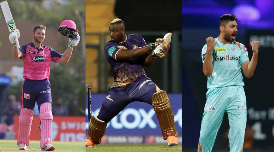  Jos Butler, Andre Russell and Avesh Khan are all included in the second team of the week for IPL 2022