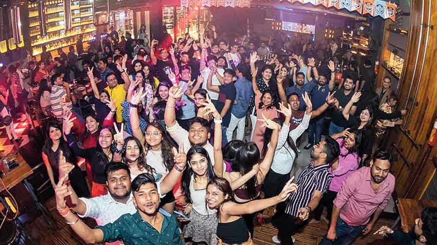 Revellers let their hair down late into the night at Refinery 091 in Sector V.