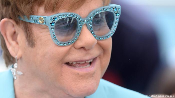 Elton John is just one of many superstars participating in the 'Stand Up for Ukraine' social media campaign