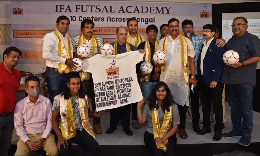 DRIBBLE DABBLE: The Indian Football Association announced on Wednesday, April 6, that 10 futsal academies will be built across West Bengal to promote the game at the grassroots level. Futsal is like football but played indoors and on hard turf. The locations chosen for the academies include Salt Lake stadium, Dum Dum, New Alipore, Garia, Chinar Park, Baisakhi, Salt Lake and New Town