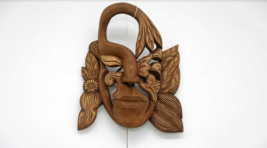 This mask, titled ‘Nature’, is one of Sharmila Sen’s personal favourites 