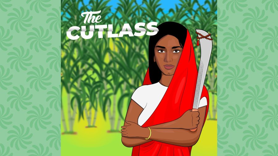 CANE & ABLE: The logo of The Cutlass project shows a woman in white and red — colours from the Trinidadian flag