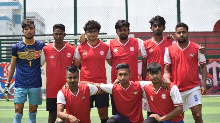 ABSC Red Army poses for a photograph before their game