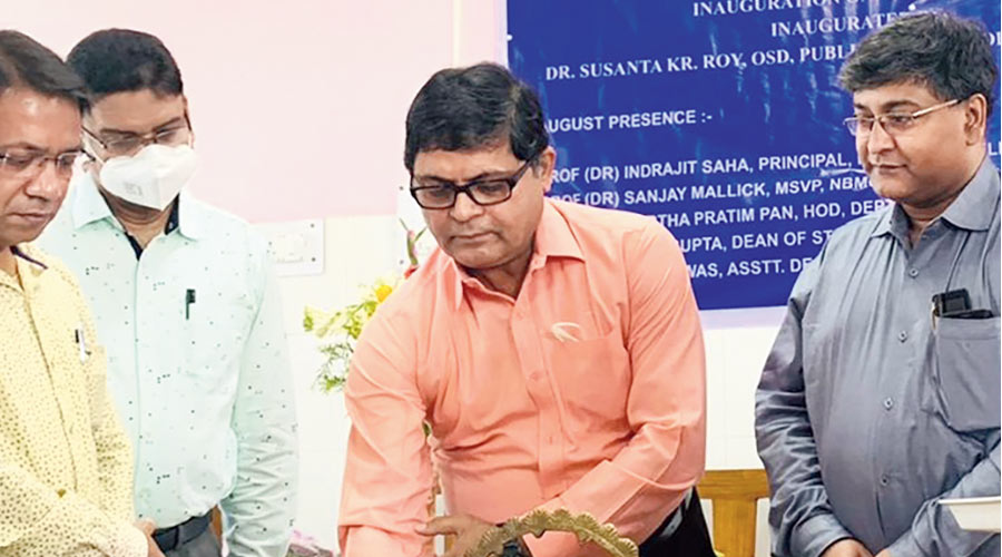 The inauguration of the pain clinic at the North Bengal Medical College & Hospital on Tuesday. 