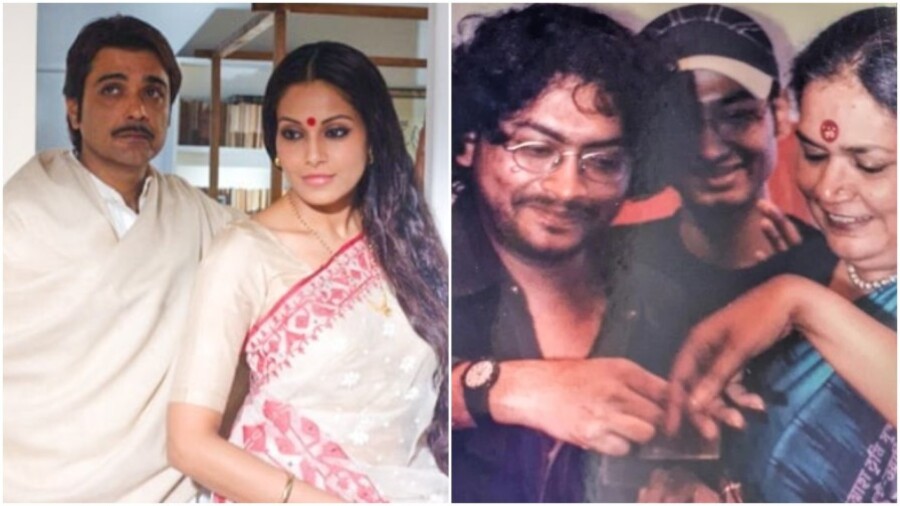 Prosenjit Chatterjee and Bipasha Basu in a Rituparno Ghosh film and Rupam Islam and Usha Uthup during the release of Fossils’ debut album