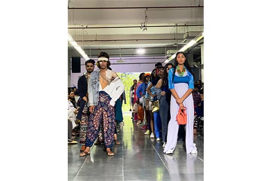 This sustainable range of fast fashion clothing was not only designed by the students but also presented on the runway by them. 