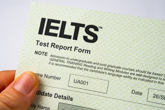 IELTS is an English proficiency test for people trying to study or find work in an English-speaking country.