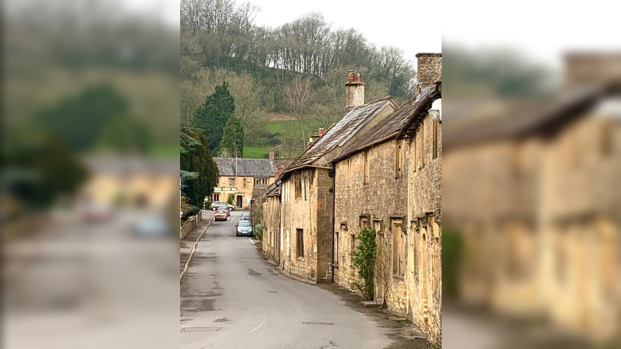 The old village of Montacute made almost entirely of local honey sandstone dates back to the 15th century