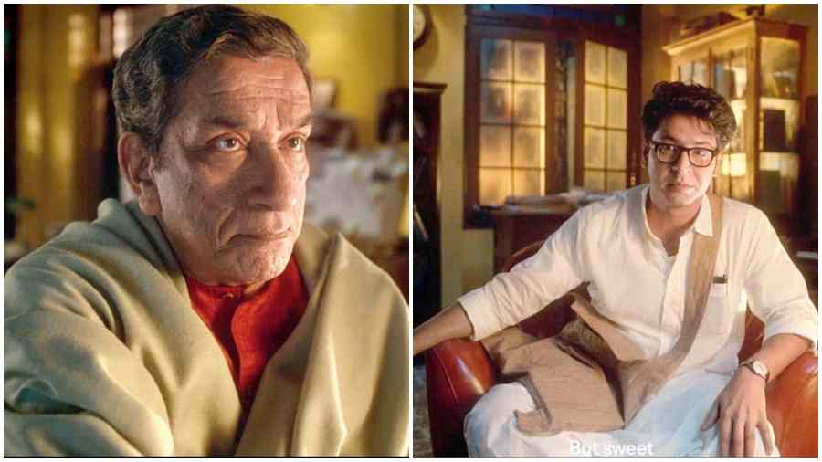 Sabyasachi Chakrabarty and Anirban Bhattacharya as Feluda and Byomkesh in Britannia 50 50 Golmaal’s new ad film