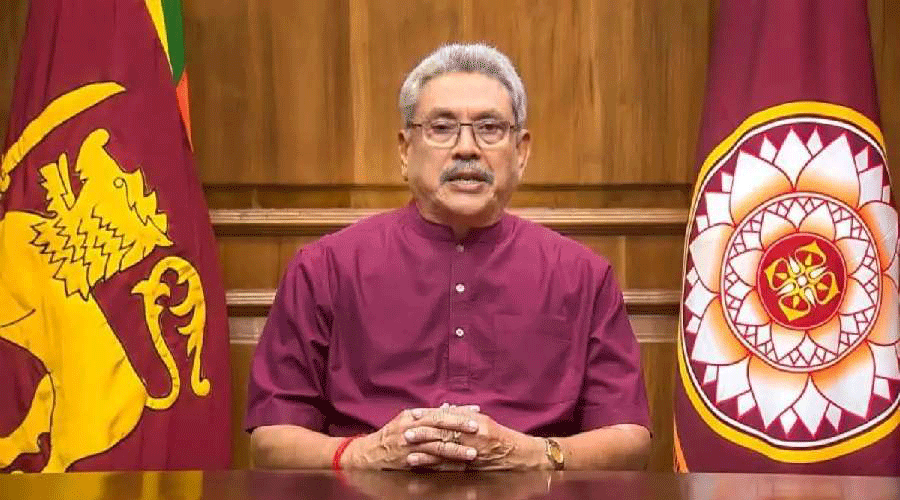 Sri Lankan crisis - Sri Lankan President Gotabaya Rajapaksa's whereabouts  not known; two Navy ships on board unknown people left Colombo port: Report  - Telegraph India