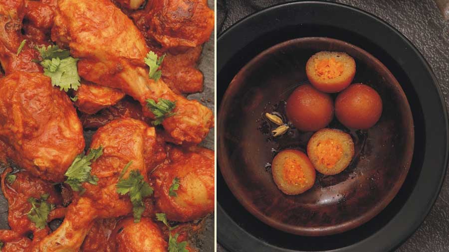 Rajababur Chicken and Carrot Pantua. ‘Whenever my friends came over, the smell of the cooking would drive them wild, and everyone would get a little portion of whatever was being cooked,’ said Killick Datta, who attended Cathedral and John Connon School in Mumbai. He would rush home every day for lunch. ‘I was the only student who did that! I would jump into the car, burst into the house to find food on the table. There was the usual ‘dal-bhaat-bhindi bhaja’ or some vegetable I didn’t like, followed by the good stuff like ‘mangsho’. Then I’d dash back to school to be able to play a little or catch up on the gossip,’ reminisces Killick