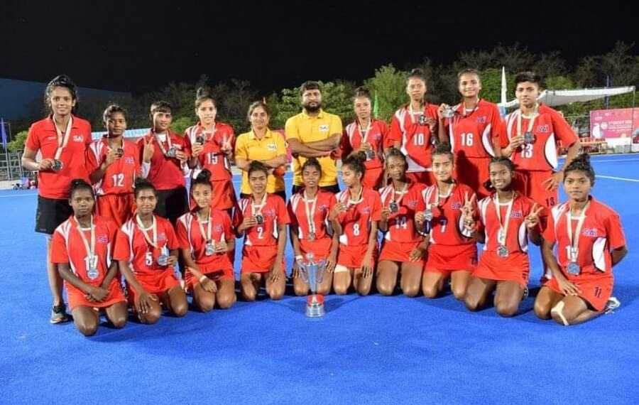 The Sports Authority of India, Kolkata, uploaded this photograph on Tuesday with the caption: “Heartiest congratulations to #SAIAcademy (Kolkata) 🏑🏑 on clinching a 🥈in 2nd #Hockey India Junior Women Academy National Championship 2022. The team remained unbeaten throughout the championship & fought hard in the Final. Well done👏👏”