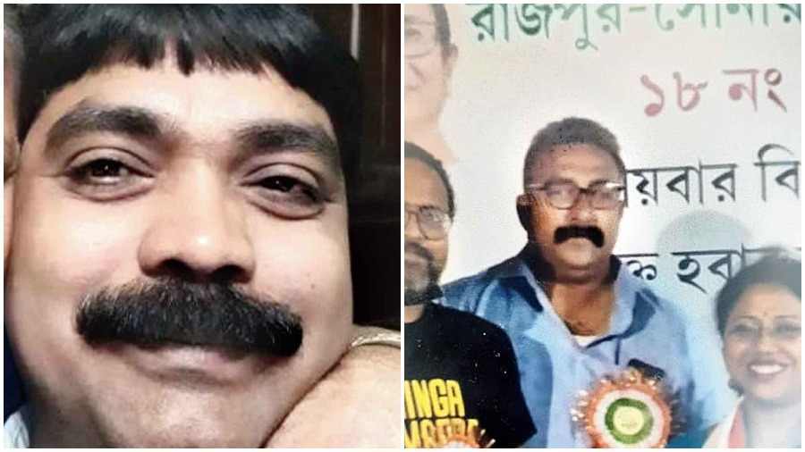 (L-R) Biswanath Singh, who allegedly fired upon his childhood friend and business rival Malay Dutta in Bansdroni on Tuesday morning; Malay Dutta, who suffered a  bullet injury in his chest after allegedly being fired upon  by Biswanath Singh