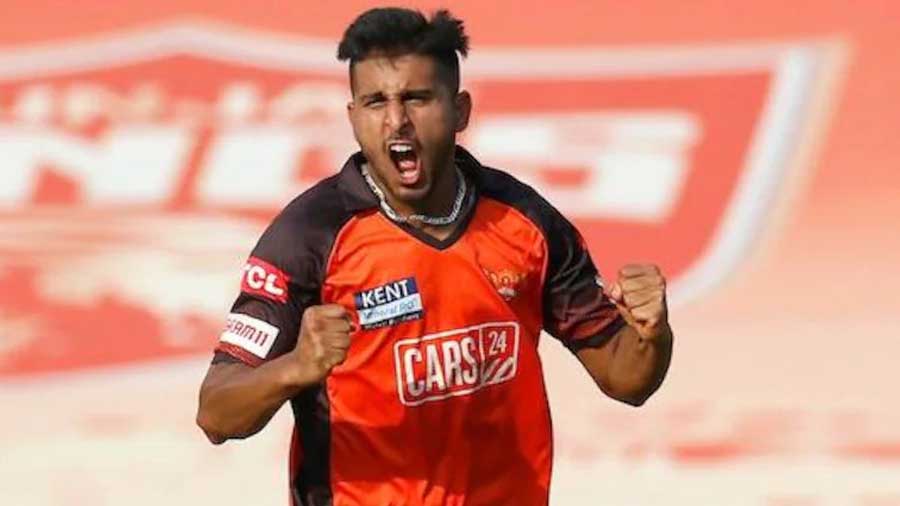 SRH’s Umran Malik put in a man-of-the-match performance with four wickets for just 28 runs against PBKS