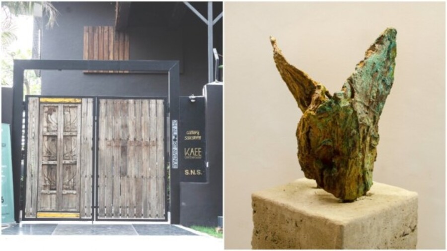 Kaee Contemporary, near Alipore Avenue, is Kolkata’s newest contemporary art space. Established in 2022, the two-storied building covers 2,500 square feet and features clean, modernist design elements 